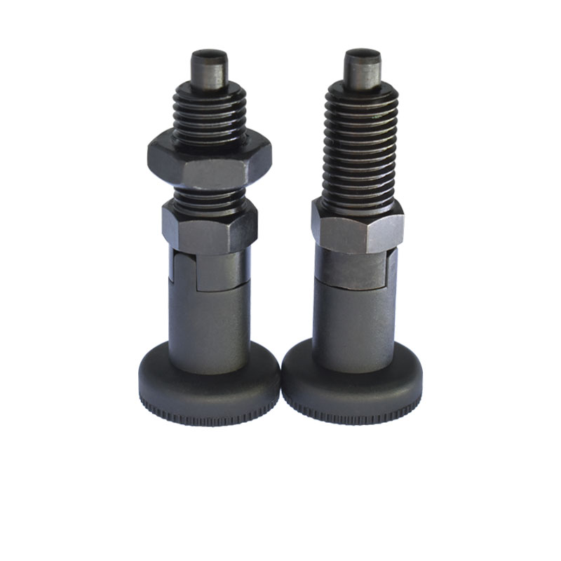 【型号：MS1171-ST】碳钢旋钮柱塞分度销自锁型M12定位弹簧柱分度销旋钮柱塞可定制