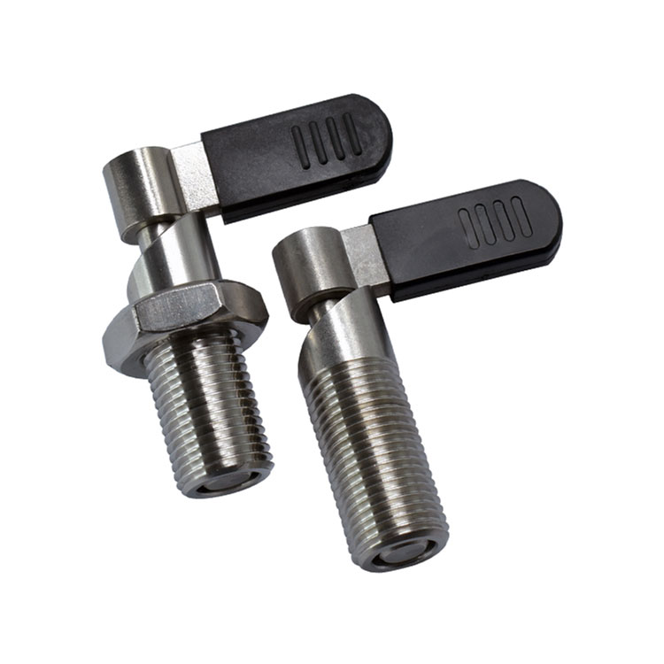 【型号：MS1121-SS】不锈钢凸轮旋钮柱塞可伸缩分度销不锈钢弹簧定位销定制M12M16M20